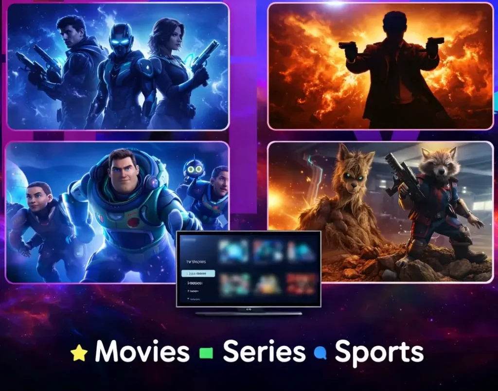 Sky-Way IPTV streaming on multiple devices in 4K