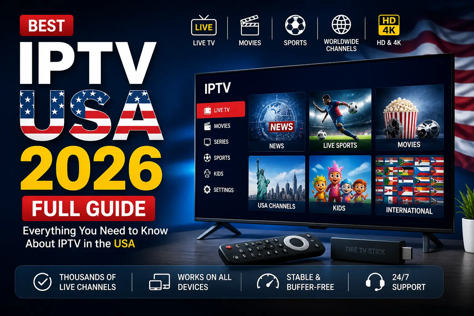best iptv usa 2026